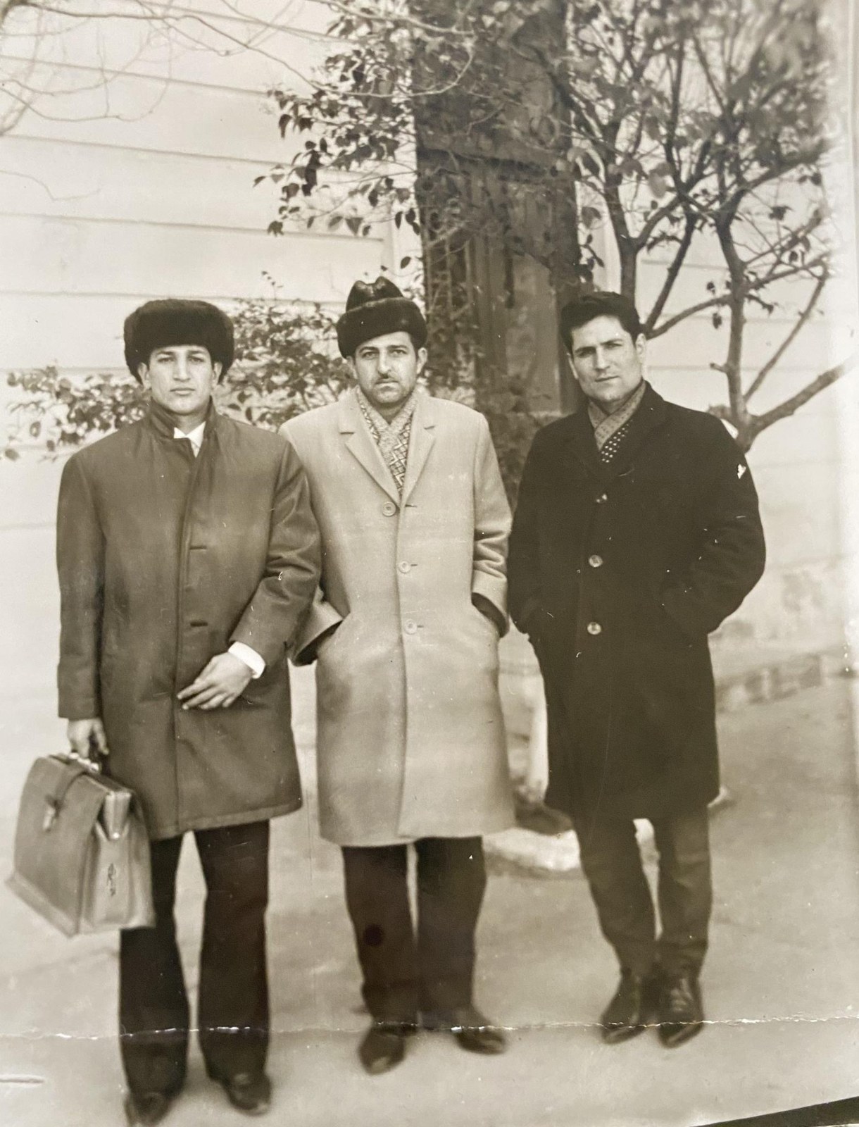 Group photographs from the family archive: military service (left) and student years (right). Photograph 2.